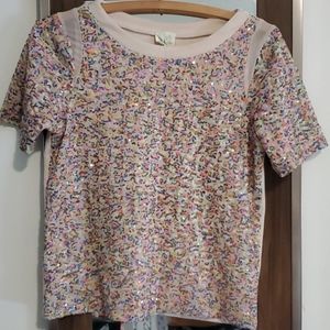 ...Made in San Francisco/Anthropologie Sequin Top